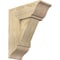 Ekena Millwork Traditional Traditional Rough Sawn Bracket w/ Offset Brace, Douglas Fir, 8"W x 18"D x 22"H BKT0806X18X22TRA01RDF - alternate 1